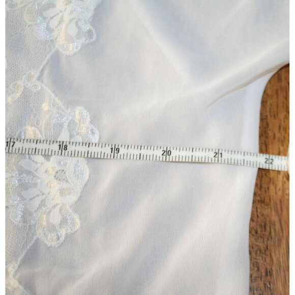 Victorias Secret Gold Label Lace Kimono Robe Womens M Bridal Wedding Romantic - Picture 7 of 8